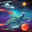 Placeholder: starships versus space monster in the cosmos by mc kay