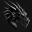 Placeholder: a dragon head black logo