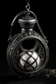 Placeholder: A magical locket filigreed with silver in the shape of an hourglass made of bone