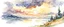 Placeholder: watercolor painting of clouded sky , pen line sketch and watercolor painting ,Inspired by the works of Daniel F. Gerhartz, with a fine art aesthetic and a highly detailed, realistic stylev