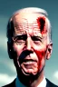 Placeholder: realistic image, joe biden zombie, arm cut and bleeding, night, walking with a limp, waist up view, dark ambient, highly detailed, sky background, concept art, unreal engine 5, god rays, ray tracing, RTX, lumen lighting, ultra detail, volumetric lighting, 3d, finely drawn, high definition, high resolution.