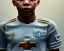 Placeholder: Kylian Mbappé as a child, 3d art, baby face portrait, smile, 8k resolution