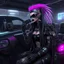 Placeholder: Cyberpunk metalhead cybernetics car engineer