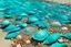 Placeholder: A turquoise beach with seashells painted by Antoni Gaudi