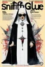 Placeholder: SNIFFIN’ GLUE magazine high res photo cover by Ralph Steadman: special issue #2442 on Lucifer's bride, guest star: Hagen as a demonic nun in agent provocateur [a lot of writing and table of content issues like indie magazines]