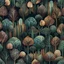 Placeholder: Intricate patterns on a forest landscape, sinister scribbles, pastel colors