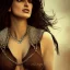 Placeholder: best quality, realistic lighting, masterpiece portrait of Penélope Cruz, details, light dusting of freckles, cowboy shot from above, simple chain hauberk, warhammerVector art matte painting digital illustration 3D shading CryEngine Behance HD 3Delight