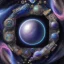 Placeholder: 3d cosmos, galaxy Milky Way, jewel, precious stones, shiny, beautiful rich and destroyed planet, detailed yin and yang symbol, shiny, intricate, gorgeous, ultrafine detail, hyperrealism, trending on artstation, sharp focus, intricate details, highly detailed, by greg rutkowski, glowing, glitter, complementary colours