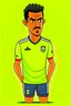 Placeholder: Luis Diaz Colombian soccer player cartoon 2d