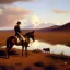 Placeholder: Frederic remington Landscape Painting of muskeg in alaska