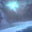 Placeholder: celestial, ice crystals, snow, icicles, reflections