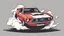 Placeholder: Cartoon drifting oldschool mustang burnout logo