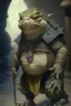 Placeholder: A molelike lizardfolk with the stature of a dwarf