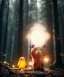 Placeholder: Wes Anderson photographer, night forest, Ultra realistic matryoshka, Japanese style, wide angle view, magic, fireflies, soft color, highly detailed, unreal engine 5, ray tracing, RTX, lumen lighting, ultra detail, volumetric lighting, 3d, finely drawn, high definition.