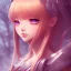 Placeholder: Anime girl cute neck head portrait, warrior costume, village, meditation, 8k quality