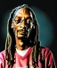 Placeholder: Snoop Dogg, smoke weed, burning dollars, weed background, hyper realistic