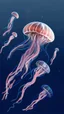 Placeholder: Draw jellyfish, translucent and slightly shining, floating in the dark. Let their forms blur like the boundaries between a dream and reality.