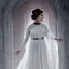 Placeholder: [[extrem stunning photorealistic carrie fisher as princess leia in star wars]] :: [[photorealistic sharp brown eyes, inticate ornate white gown, symmetrical short hair, head and shoulders portrait, 8k resolution photorealistic portrait by Greg Rutkowski, WLOP, hyperdetailed, intricately detailed, triadic colors]]