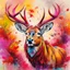 Placeholder: red deer artwork