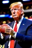 Placeholder: Donald Trump playing in the NFL