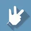 Placeholder: a simple logo of an hand thumb up, line, flat, vector icon