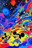 Placeholder: nostalgic Blast from the Past rave party poster cheerfull disney abstract