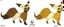 Placeholder: Create a fox-like creature with ground/rock-like features on its body