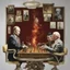 Placeholder: Putin, President Xi Of China And Joe Biden Play Chess With Atomic Bomb Mushroom Cloud,Complex Surgical Instruments Intermixed With A Newborn Boy,Minimalism,Painting By Adrian Ghenie,Rene Magritte,Pablo Picasso,Michelangelo,Salvador Dali,Lucian Freud