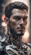 Placeholder: breathtaking, beautiful (mechanical:0.35\) Man android, male body, looking at viewer, professional, award winning, depth of field, bokeh, rule of thirds, cinematic lighting, (full height photograph), trending on artstation, sharp focus, studio photo, intricate details, highly detailed, by greg rutkowski