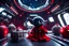 Placeholder: fluffy big eyed baby happy dragon sith lord in the space station hall in second death star with few space ships and a view to a star wars planet, and christmas tree and sith gifts, cinematic eye view