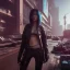 Placeholder: Cyberpunk outfit cool girl unreal 5, octane render,cinema4d, dynamic lighting, dramatic lighting, 4k, redshift render, highly detailed, hyper realistic, in space