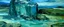 Placeholder: A cyan rocky tundra painted by Edvard Munch