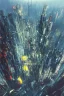 Placeholder: Art by John Berkey and John Harris, Central Park, New York 2077, Cyberpunk, bird's eye view, extremely hyperdetailed