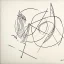 Placeholder: hand drawn in single line by Nicolai Blatter with hatch with parallel wavy lines metal engraving representing representing Prometheus and Don Quixote in bosch style or salvador dali style