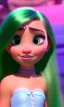 Placeholder: girl, cute, beautiful, green hair