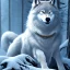 Placeholder: Snow place and human wolf hybrid