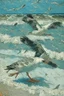 Placeholder: Coastal beach seagulls by Van Gogh