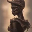 Placeholder: sango fantasy, fantasy magic, intricate, sharp focus, illustration, highly detailed, digital painting, concept art, matte, artgerm and paul lewin and kehinde wiley, masterpiece sexy lips Asian afro lips black African lady body Asian Dragon head silver bright rain lady outer space pretty skull head