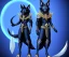 Placeholder: Dark type and fighting type legendary pokemon. Anubis-like fox. black and dark blue colored fur. Egypyopn elements. Bipedal.