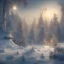 Placeholder: winter landscape, bells, ice, dreamy, science fiction