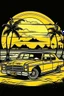 Placeholder: A ilustration of TAXI OLD STYLE , beach, middle ground design, t-shirt design, no black ground, vector, 4k