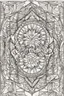 Placeholder: kids coloring page, mandala fully on page symmetrical, cartoon style, thick lines, low detail, no shading