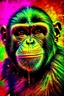 Placeholder: Show me monkey in love but in acid styl, more in love