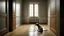 Placeholder: An empty room with a dog and holes, Vorticism