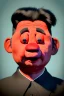 Placeholder: Waist up muppet Portrait, Kim Jong-un muppet doll, black suit, photo studio, red background, unreal engine 5, concept art, art station, god lights, ray tracing, RTX, lumen lighting, ultra detail, volumetric lighting, 3d.