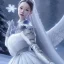 Placeholder: smooth hyper realistic, subzero mk, pale colors, dark cosmos background, extremely sharp detail, finely tuned detail, ultra high definition, 8 k, unreal engine 5, ultra sharp focus, accurate sword wings, positive smile, lot of details, fit within portrait, Ambiance winter, perfect composition, by CHIHO AOSHIMA