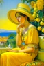 Placeholder: mexican cote d'azur woman yellow Neoclassicism mexican