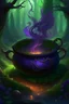 Placeholder: Prompt 3: [Witch's Cauldron] A bubbling cauldron sits atop a crackling fire, surrounded by a dense forest. The cauldron emits vibrant hues of green and purple, as if brewing a magical potion. Wisps of smoke rise into the air, carrying the scent of mystical herbs and spices. The surrounding trees are twisted and gnarled, creating a mystical and enchanting atmosphere. The scene is filled with witchcraft and enchantment, evoking a sense of wonder and curiosity.