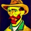 Placeholder: retrato de una hombre llamado Jacobo con el estilo de Vincent van Gogh