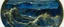 Placeholder: A dark blue ocean with whirlpools painted by Albrecht Durer